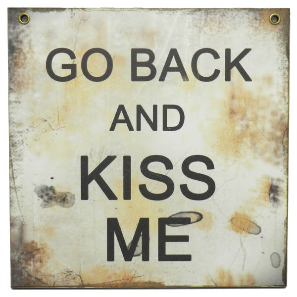 Placa Decorativa Kiss Me