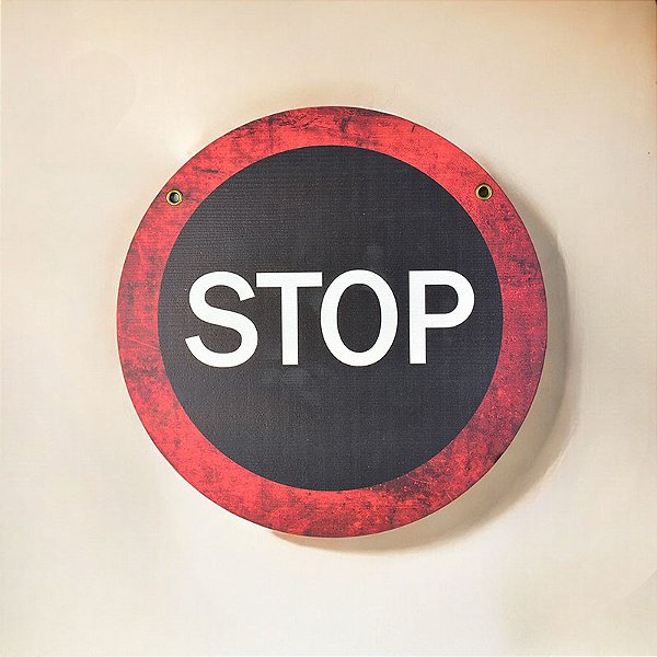 Placa Decorativa Stop