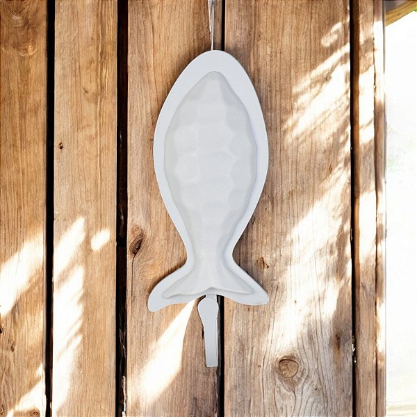 Cabideiro de Parede Peixe Branco