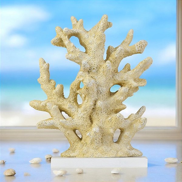 Enfeite Coral Bege