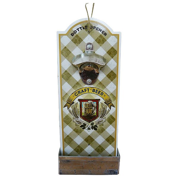 Abridor de Garrafa de Madeira Craft Beer