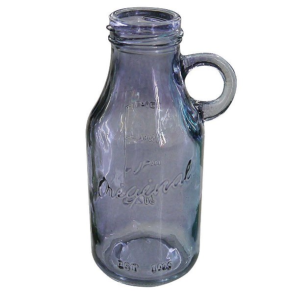 Vaso de Vidro Roxo estilo Garrafa