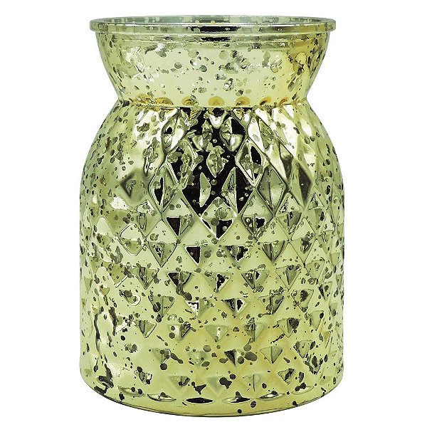 Vaso de Vidro Amarelo