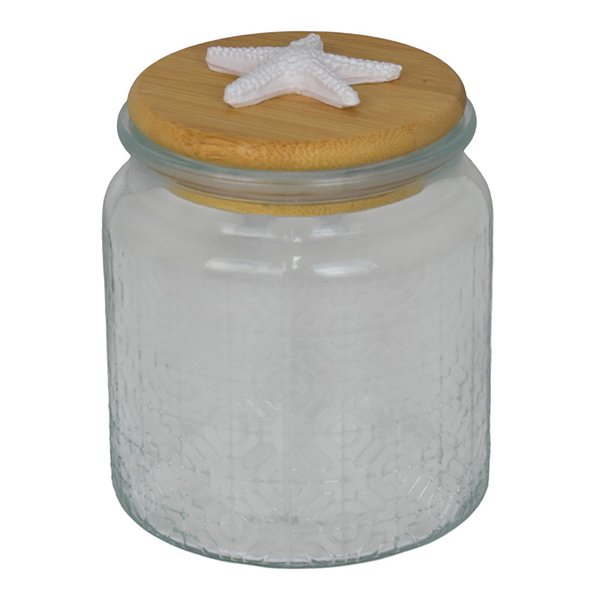 Pote Flower Redondo em Vidro