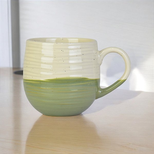 Caneca Ball Verde em Cerâmica
