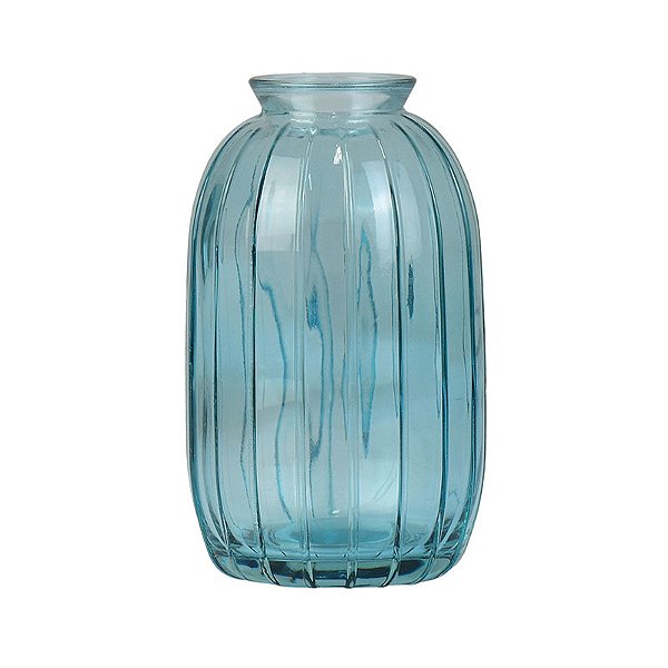 Vaso Transparência Azul em Vidro