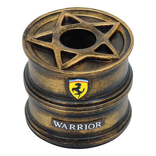 Porta Papel Roda Warrior Dourado