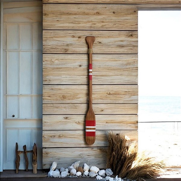 Remo Marrom e Vermelho em Madeira