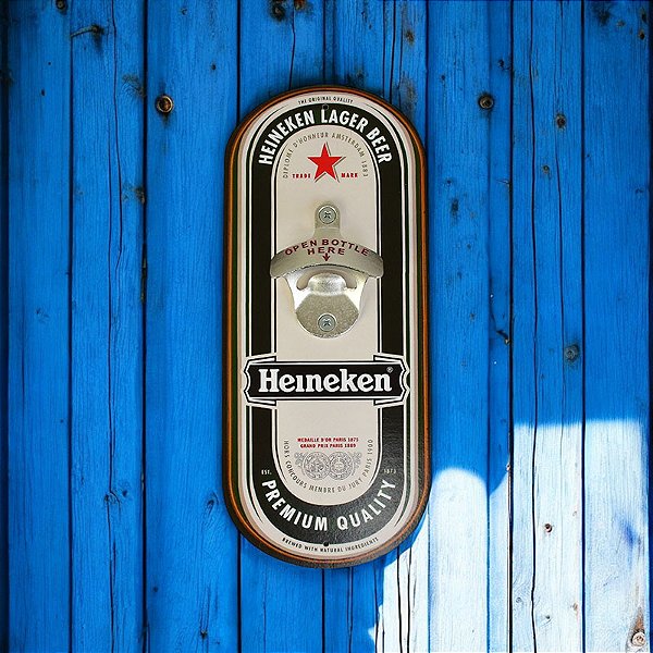 Abridor de Garrafa de Parede Heineken