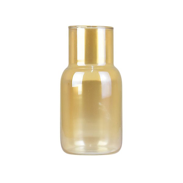 Vaso de Vidro Dourado em Vidro