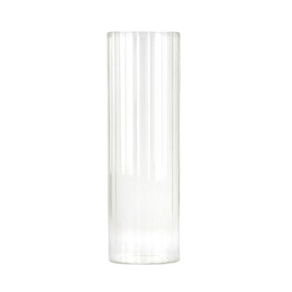 Vaso Transparente Linhas G em Vidro