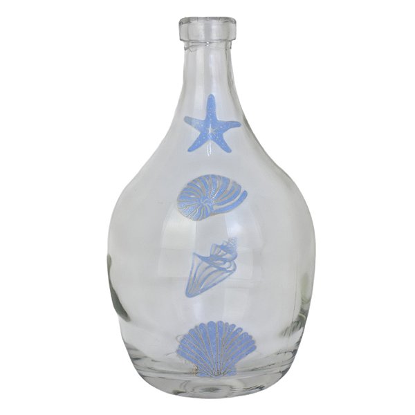 Vaso Garrafa Drop Transparente em Vidro