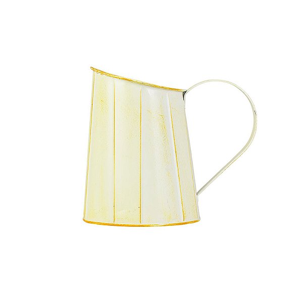Jarra de Metal Amarelo em Metal