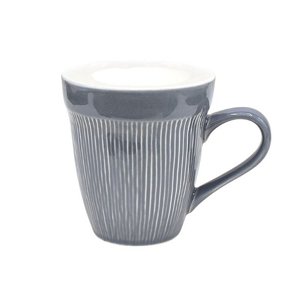 Caneca Vintage Cinza 10Cm