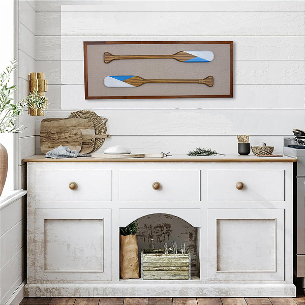 Quadro Com Remos Azul