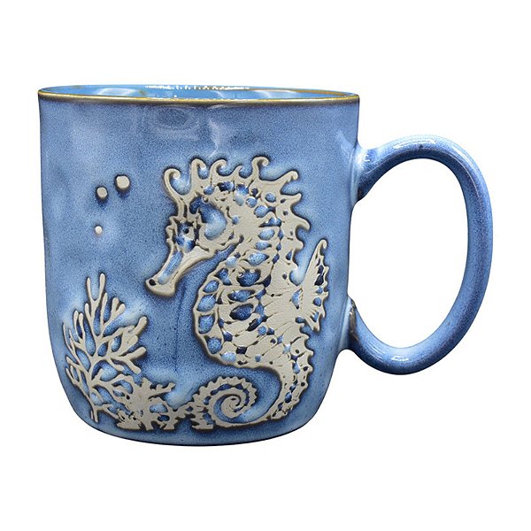 Xícara Cerâmica Cavalo Marinho