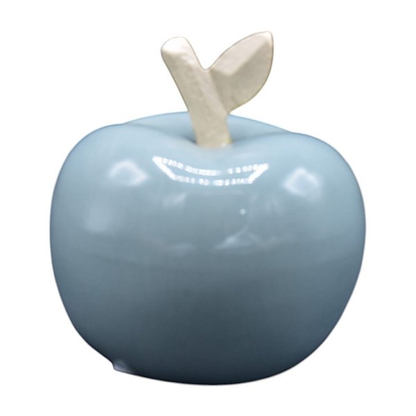 Maças Em Ceramica  P Azul