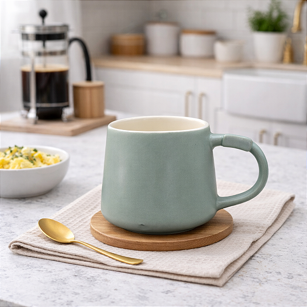 Xicara De Ceramica Verde