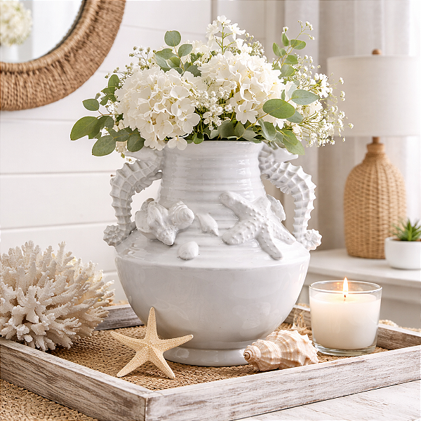 Vaso Conchas Branco