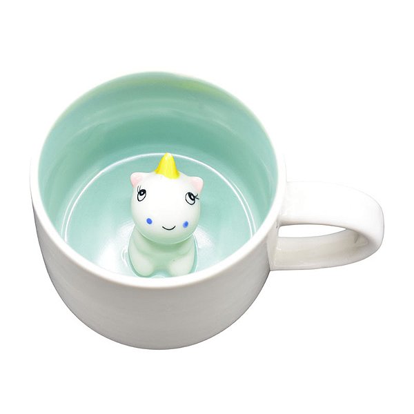 Caneca  Unicornio Branco