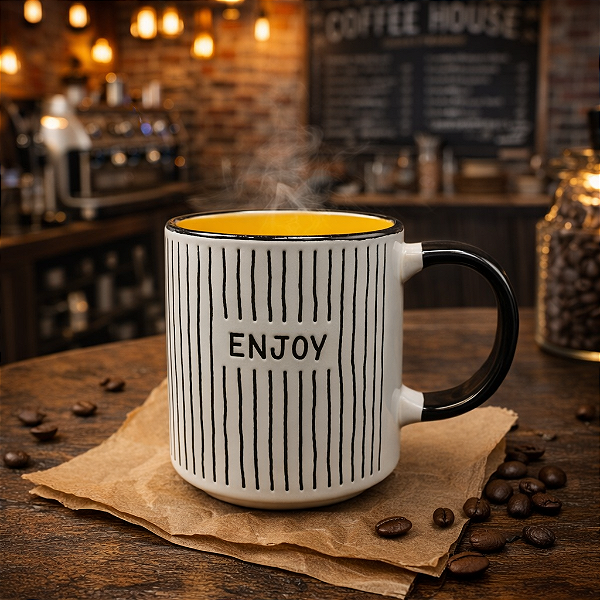 Xícara Enjoy Laranja