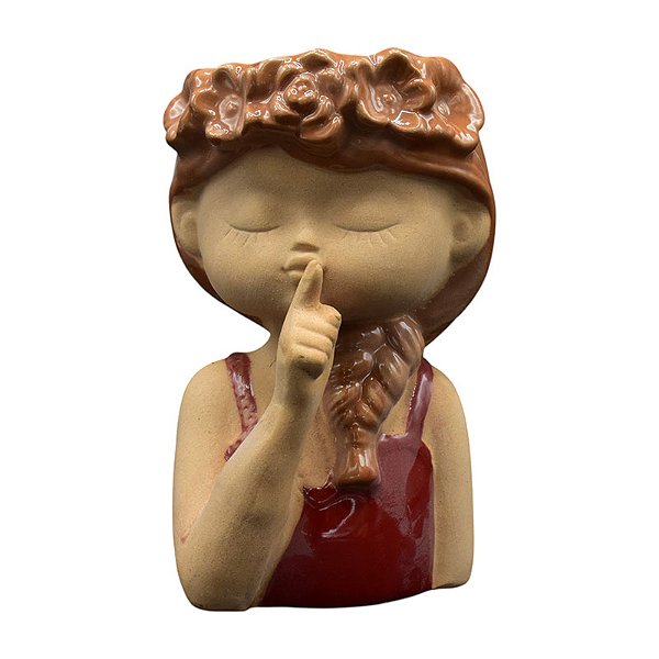 Vaso Menina Vermelha