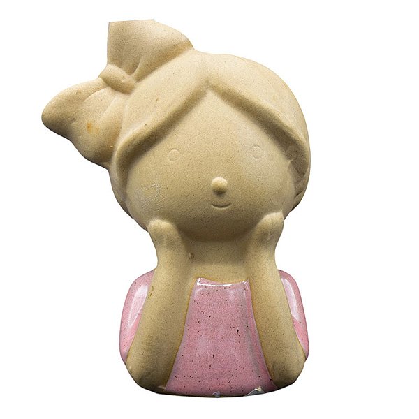 Vaso Menina Rosa