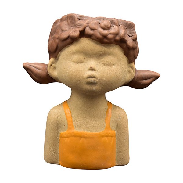 Vaso Menina Laranja