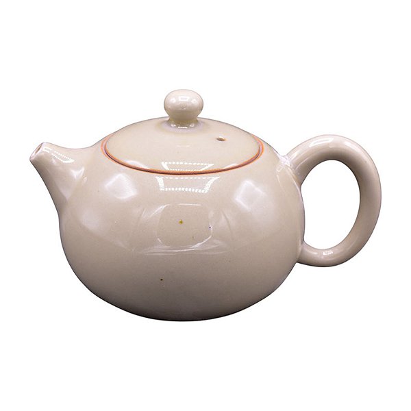 Chaleira Em Ceramica Pequena Rosa