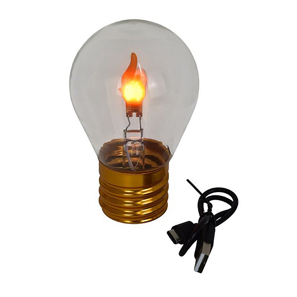 Lampada Plastica Chama