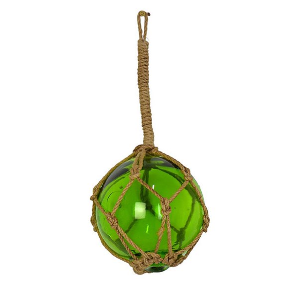 Enfeite Bola De Vidro Em Sisal G