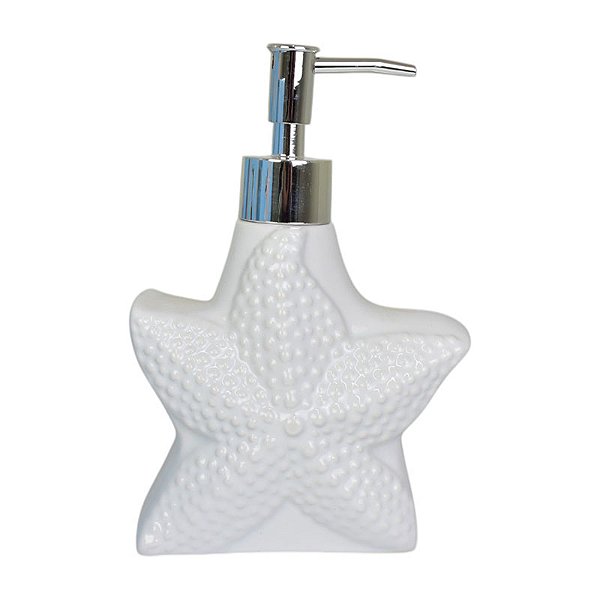 Saboneteiras Ceramica Branca Estrela do Mar
