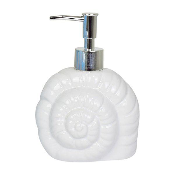 Saboneteiras Ceramica Branca Concha Caracol