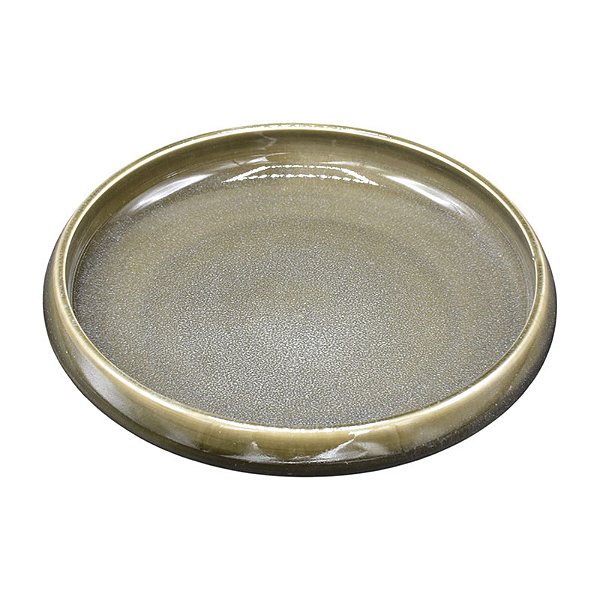 Prato Em Ceramica Marrom