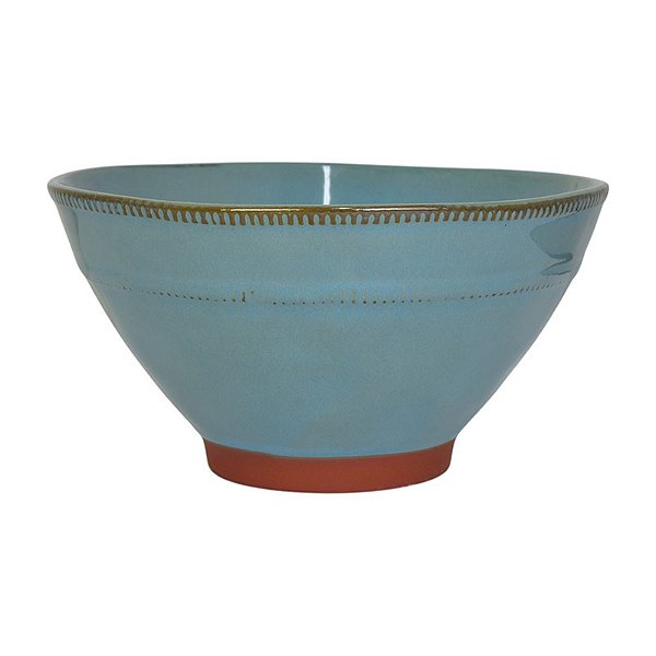 Tigelas De Ceramica Detalhe Em Relevo Azul