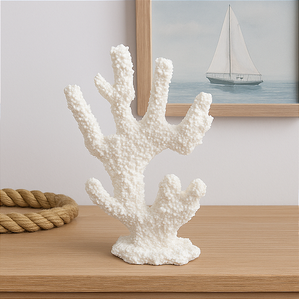 Enfeite Coral Moderno Em Resina