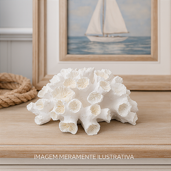 Enfeite Coral Branco