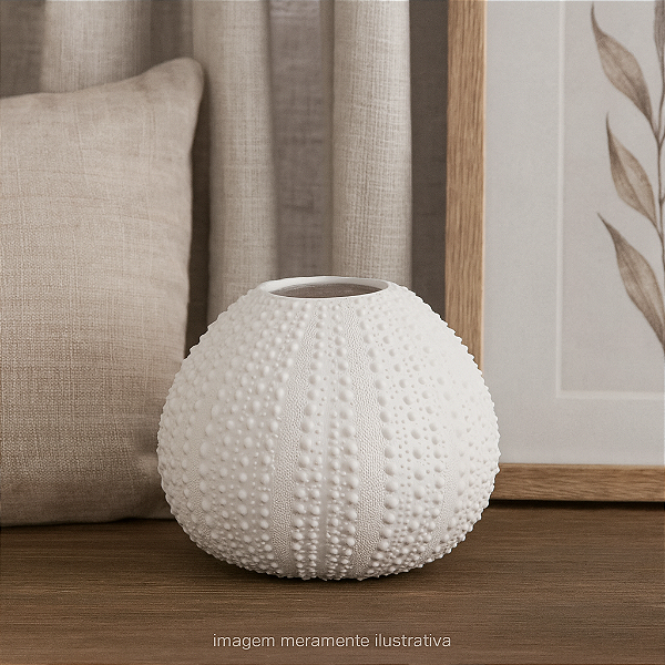 Vaso De Coral Com Textura Grande