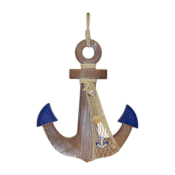 Enfeite Ancora Com Rede Sem Pintura