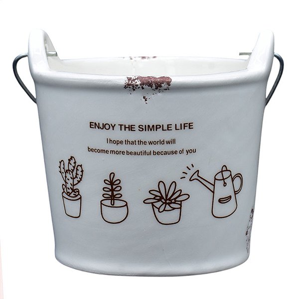 Vaso Em Forma De Balde Enjoy The Simple Life