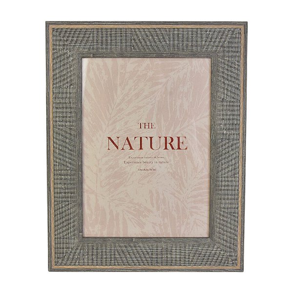 Porta Retrato Plastico Cinza M