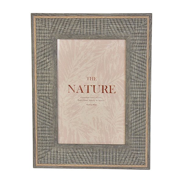 Porta Retrato Plastico Cinza P