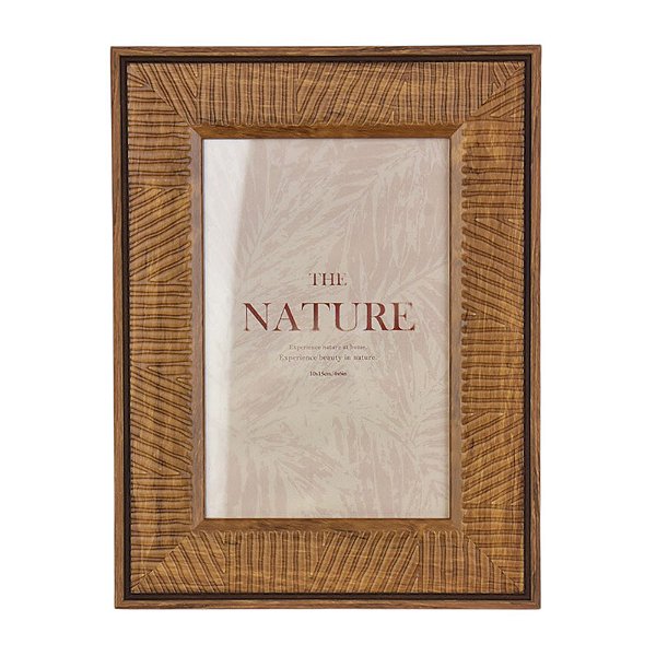 Porta Retrato Plastico Marrom P