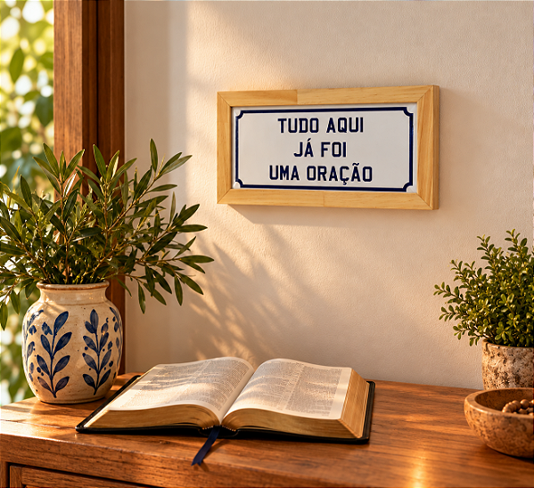 Quadro Tudo Aqui Já Foi Uma Oração