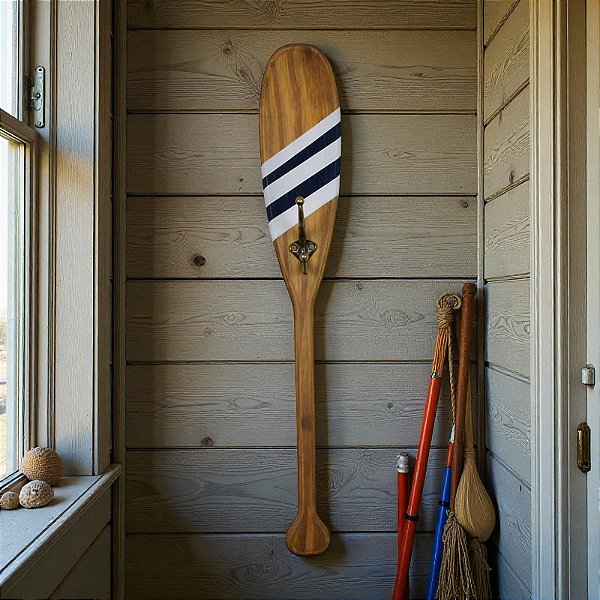 Cabideiro Remo Listra Azul Escuro