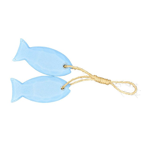 Enfeite Dupla De Sardinhas Brancas