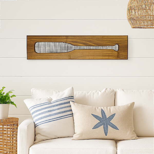 Quadro Madeira Com Tela Remo