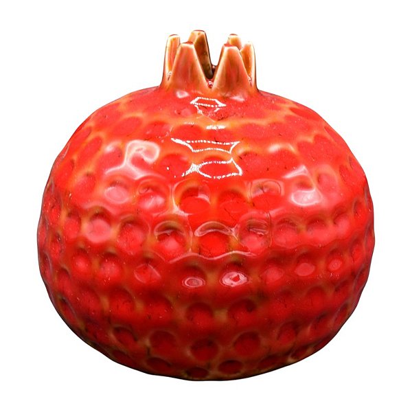 Enfeite Bola Com Relevo Vermelho