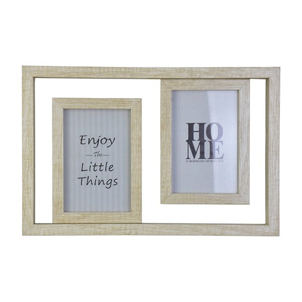 Quadro Com Duas Molduras Branco