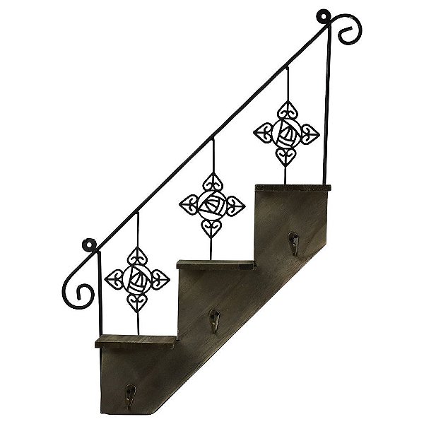 Porta Chaves Escada de Metal